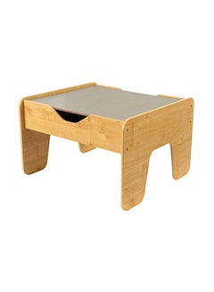 Buy 2-In-1 Activity Table With Board Yellow/Grey in UAE