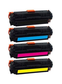 Buy 4-Piece Toner Cartridge Set For HP LaserJet Pro M252dw/M252n/MFP M277dw/M277n Multicolour in UAE