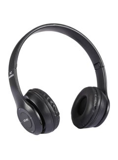 Buy P47 Bluetooth Wireless Over The Head Headphones With EDR Black in UAE