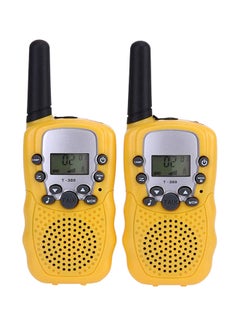 Buy 2-Piece Adjustable Volume Two Way Radio Walkie Talkie With Flashlight 14x3x7cm in Saudi Arabia