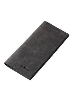 Buy Ultra Thin Long Style Bifold Wallet Black in UAE