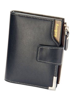 Buy PU Leather Wallet Black/Brown in Saudi Arabia