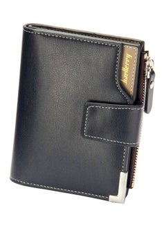 Buy PU Leather Wallet Black/Brown in UAE