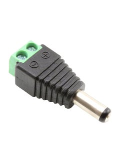 Buy Male DC Power Adapter To Screw Terminal Block Black/Green in Saudi Arabia