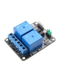 Buy 2 Channel Relay Module For Arduino And Raspberry Pi Blue/Black/Green 50.5x18.5x38.5mm in UAE