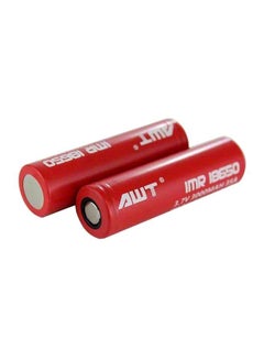 Buy 2-Piece Rechargeable Battery Red in UAE