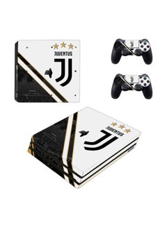 Buy 3-Piece Juventus White And Black Pro Skin Sticker For PlayStation 4 Pro in Egypt