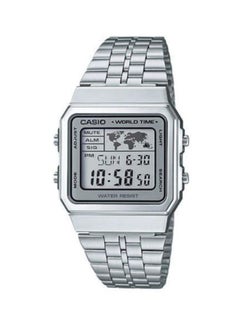 Buy Men's Youth Water Resistant Digital Watch A500WA-7DF - 34 mm - Silver in Saudi Arabia