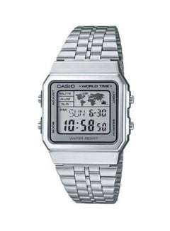 اشتري Youth Water Resistant Digital Watch A500WA-7DF - 34 mm - Silver للرجال في السعودية