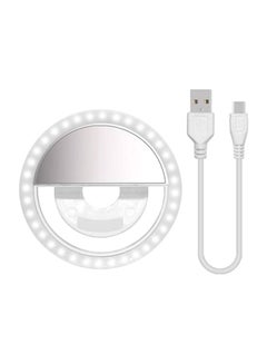 Buy LED Flash Ring Shape Selfie Light White in Egypt