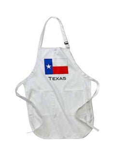 Buy Texas State Flag Printed Apron With Pockets White in Egypt