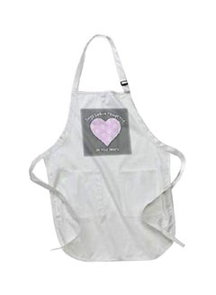 Buy Dogs Leave Pawprints On Your Heart  Printed Apron With Pockets White 22 x 30inch in Egypt