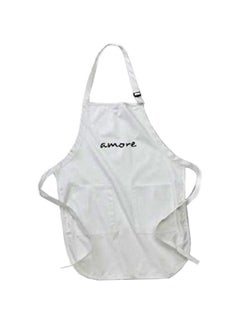 Buy Amore Printed Apron With Pockets White 22 x 30inch in Egypt