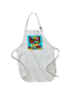 Buy Second Choo Train Birthday Printed Apron With Pockets White 22 x 30inch in Egypt