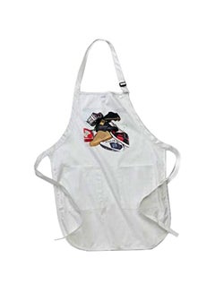 Buy Skateboard Shoes Printed Apron With Pockets White 22 x 30inch in Egypt