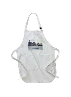 Buy Downtown Detroit Printed Apron With Pouch Pockets White 22 x 30inch in Egypt