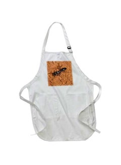 Buy Harvester Ant Insect Printed Apron With Pouch Pockets White 22 x 24inch in Egypt