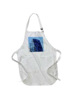 Buy Condominium Building Printed Apron With Pouch Pockets White 22 x 30inch in Egypt