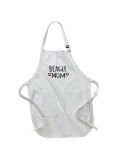 Buy Beagle Mom Printed Apron With Pockets White 22 x 30inch in Egypt