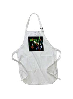 Buy Frog Printed Apron With Pockets White 22 x 24inch in Egypt