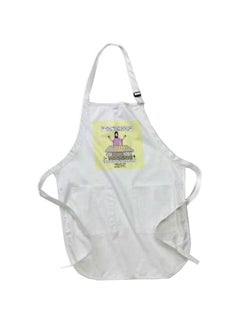 Buy Matthew Cooks Up Some Bread Printed Apron With Pockets White 22 x 30inch in Egypt