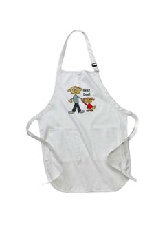 Buy Sandy Mertens Best Dad  Printed Apron White 22 x 30inch in Egypt