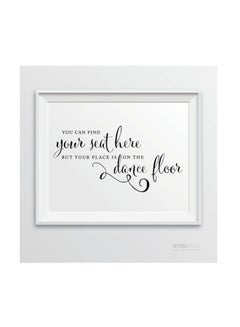 اشتري Quote Printed Framed Wall Art Multicolour 8.5inch في الامارات