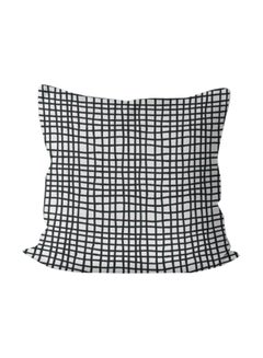 اشتري Cushion Printed Cover polyester Black/White 40x40cm في مصر
