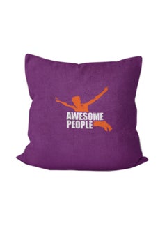 اشتري Cushion Printed Cover polyester Purple 40x40cm في مصر