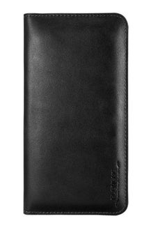 Buy Magnetic Wallet Case Cover For Smartphones Black in UAE