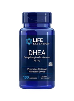 Buy DHEA Dietary Supplement 25mg - 100 Capsules in Saudi Arabia
