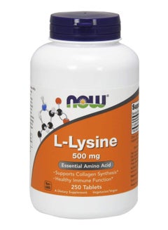 Buy L-Lysine Amino Acid Supplement - 250 Tablets in UAE