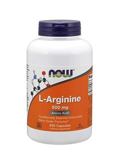 Buy L-Arginine 500 Mg Amino Acids - 250 Capsules in Saudi Arabia