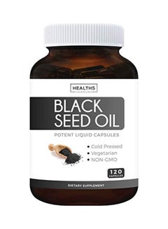 Buy Black Seed Oil Dietary Supplement 1000mg - 120 Capsules in UAE