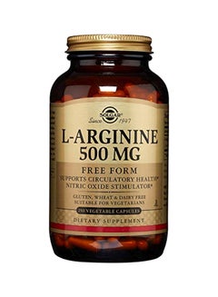 Buy L-Arginine 500 mg Dietary Supplement - 250 Capsules in UAE