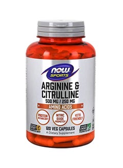 Buy Arginine And Citrulline Amino Acid - 120 Veg Capsules in UAE