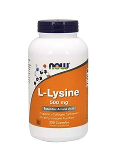 Buy L-Lysine Amino Acid Dietary Supplement - 250 Capsules in UAE