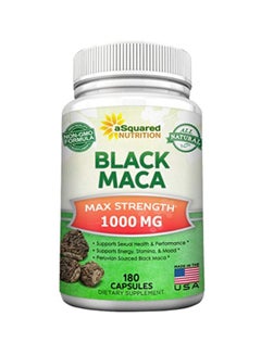 Buy Black Maca Pie Dietary Supplement 1000mg - 180 Capsules in UAE