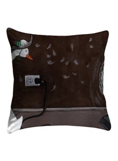 Buy Printed Pillow Cover polyester Multicolour 40x40cm in Egypt