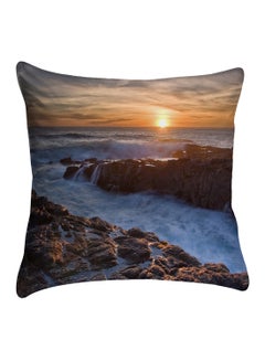 Buy Printed Pillow Cover polyester Multicolour 40x40cm in Egypt