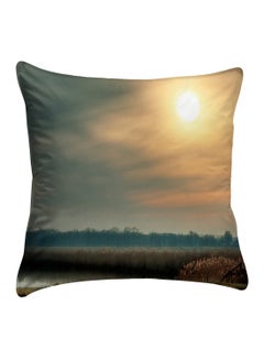 Buy Printed Pillow Cover Polyester Multicolour 40x40cm in Egypt