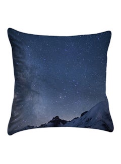 Buy Printed Pillow Cover polyester Blue 40x40cm in Egypt