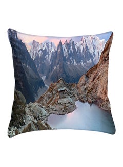 Buy Printed Pillow Cover Polyester Multicolour 40x40cm in Egypt