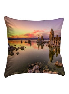 Buy Printed Pillow Cover polyester Multicolour 40x40cm in Egypt