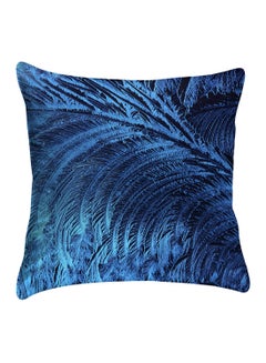 Buy Printed Pillow Cover Polyester Blue 40x40cm in Egypt