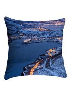 Buy Printed Pillow Cover Polyester Multicolour 40x40cm in Egypt