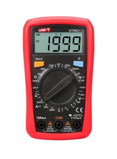اشتري UT33C Palm Size Digital Multimeter Red في مصر