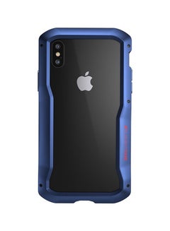Buy Protective Case Cover For iPhone XS/X Blue in UAE