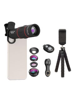 Buy 4-In-1 Mobile Camera Lens Set Black in Saudi Arabia