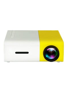 اشتري جهاز بروجيكتور منزلي صغير YG300 أصفر/ابيض في الامارات